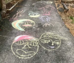 Picture of the kid's chalk competition