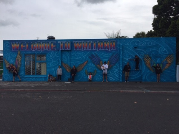The Waitara mural created by Te Ara Whakamua